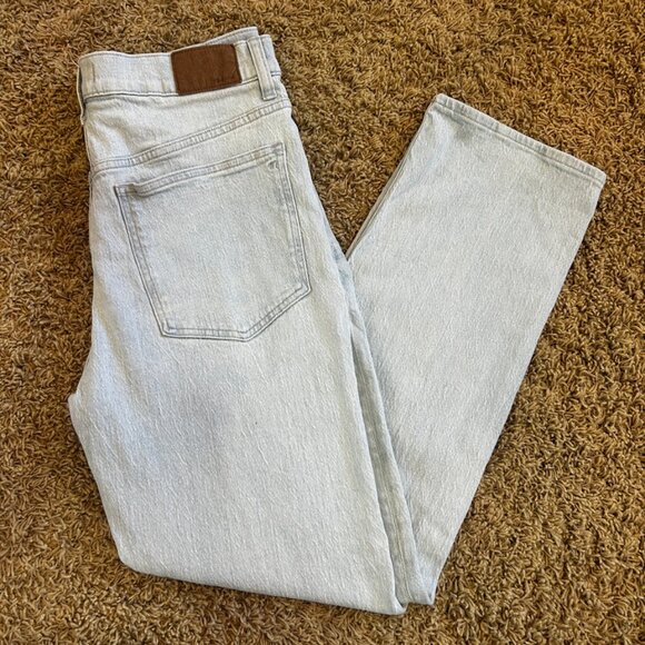 MADEWELL 90's Straight Jeans in Women's Size 30 Light Wash High Rise - Picture 5 of 6